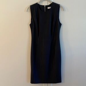 Calvin Klein Navy Sleeveless Midi Dress